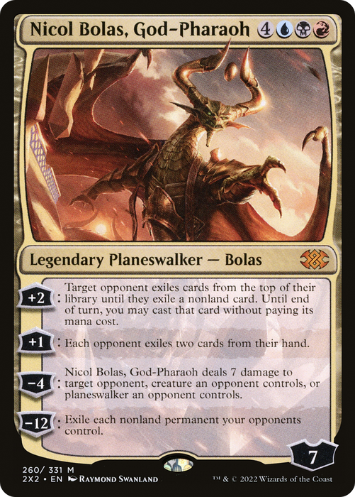 Nicol Bolas, God-Pharaoh (2X2-260) - mythic