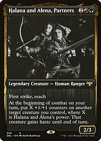 Halana and Alena, Partners (DBL-506) - rare - Foil