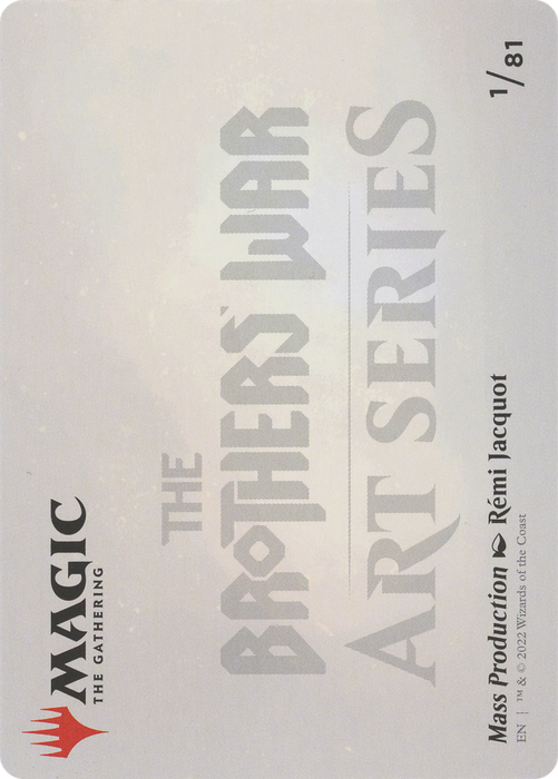 Mass Production // Mass Production (ABRO-001) - common (Borderless) - Foil