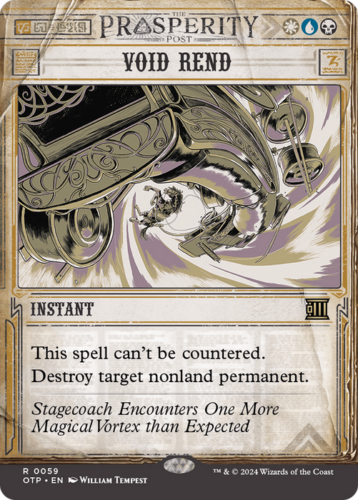 Void Rend (OTP-059) - rare: (Showcase) (Borderless)