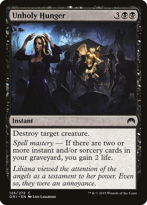 Unholy Hunger (ORI-125) - common - Foil