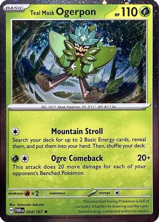 Teal Mask Ogerpon (024/167) - MCP  - Promo - Holofoil