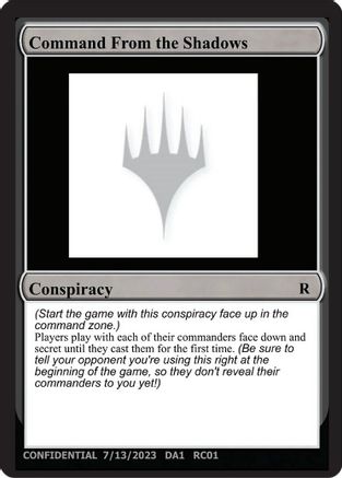 Command From the Shadows (-) - promo
