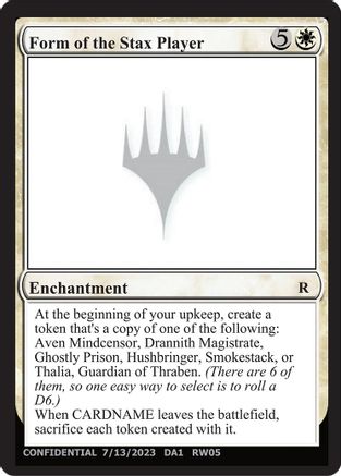 Form of the Stax Player (-) - promo