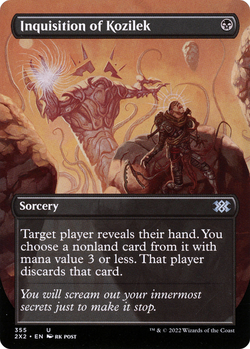 Inquisition of Kozilek (2X2-355) - uncommon (Borderless) - Foil