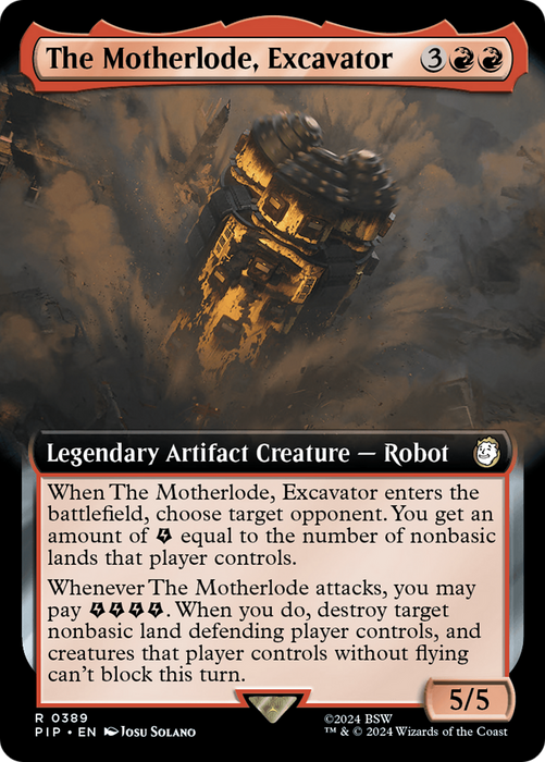 The Motherlode, Excavator (PIP-389) - rare: (Extended Art)
