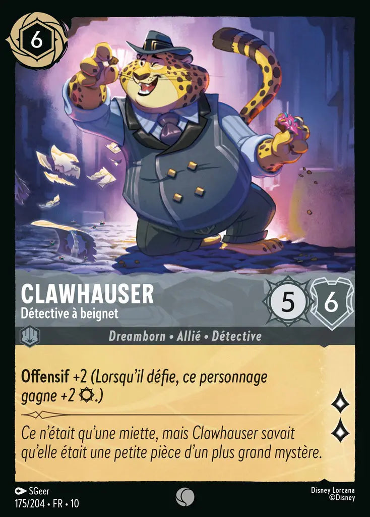 Clawhauser - Détective à beignet (175/204) - LDLP - Commune - Cold Foil