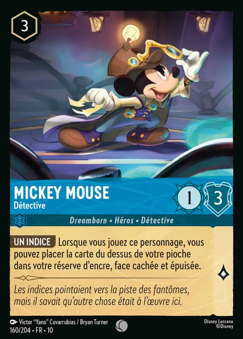 Mickey Mouse - Détective (160/204) - LDLP - Commune - Cold Foil