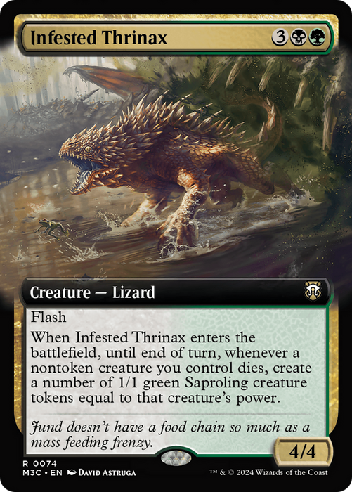 Infested Thrinax (M3C-074) - rare: (Extended Art) - Foil