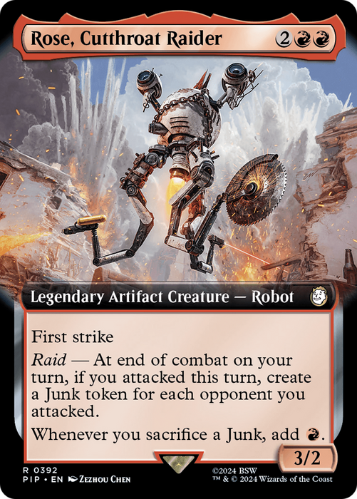 Rose, Cutthroat Raider (PIP-392) - rare: (Extended Art)