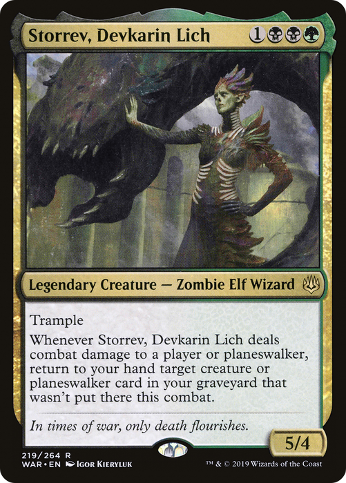 Storrev, Devkarin Lich (WAR-219) - rare - Foil