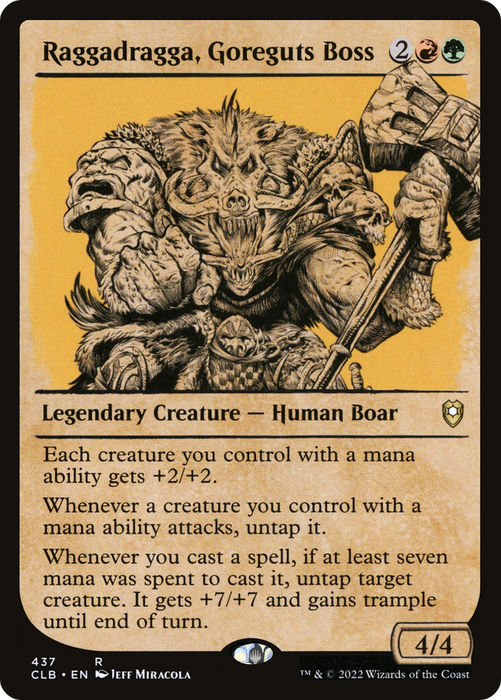 Raggadragga, Goreguts Boss (CLB-437) - rare: (Showcase) - Foil