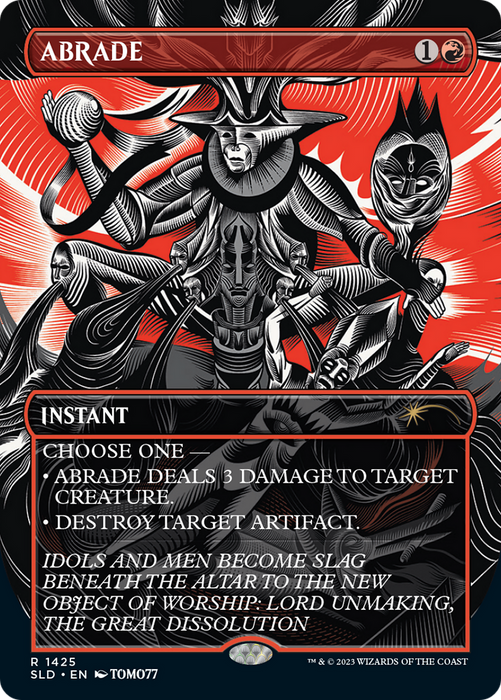 Abrade (SLD-1425) - rare: (Full Art) (Borderless)