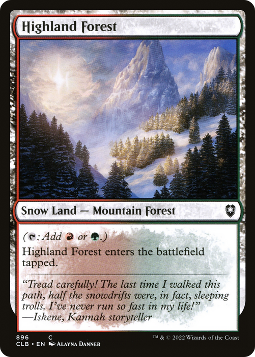 Highland Forest (CLB-896) - common: (snow)
