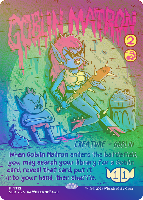 Goblin Matron (SLD-1312★) - rare (Borderless) - Foil