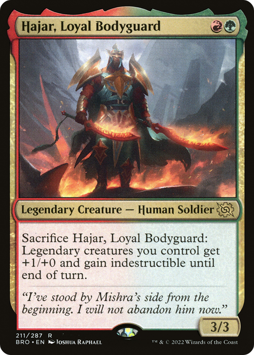 Hajar, Loyal Bodyguard (BRO-211) - rare - Foil