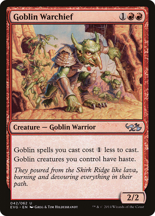 Goblin Warchief (DD3-042) - uncommon