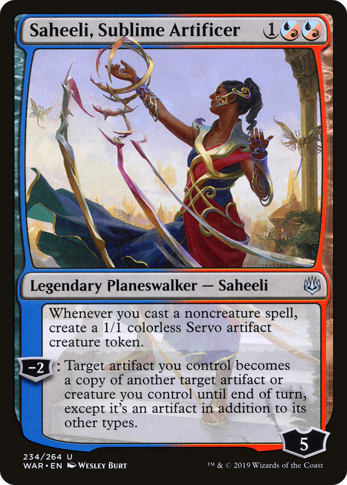 Saheeli, Sublime Artificer (WAR-234) - uncommon - Foil