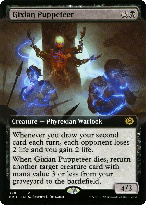 Gixian Puppeteer (BRO-328) - rare: (Extended Art) - Foil