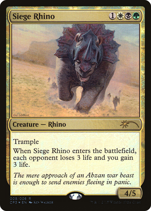 Siege Rhino (UMP-005) - rare - Foil
