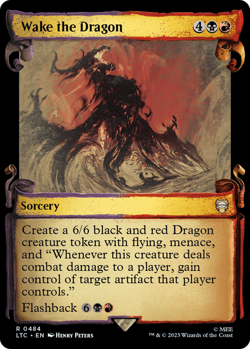 Wake the Dragon (LTC-484) - rare: (Showcase) - Foil