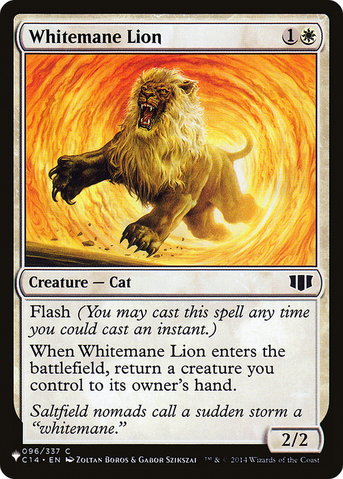 Whitemane Lion (LIST-C14-96) - common
