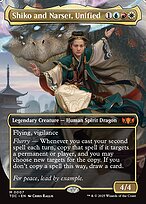 Shiko and Narset, Unified (TDC-007) - mythic (Borderless) - Foil