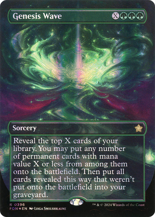 Genesis Wave (FDN-396) - rare (Borderless) - Foil