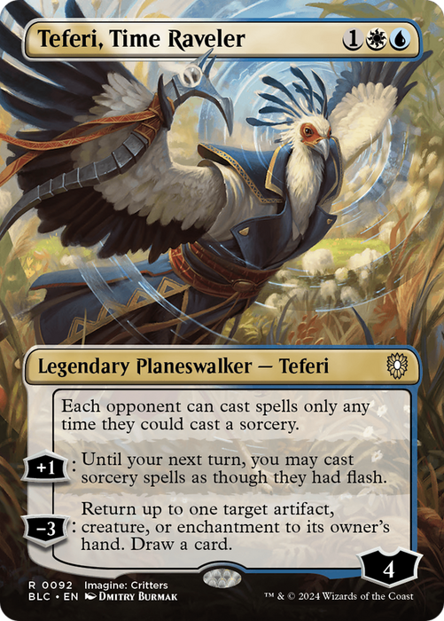 Teferi, Time Raveler (BLC-092) - rare (Borderless) - Foil