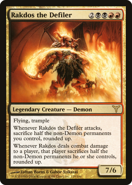 Rakdos the Defiler (DIS-129) - rare - Foil