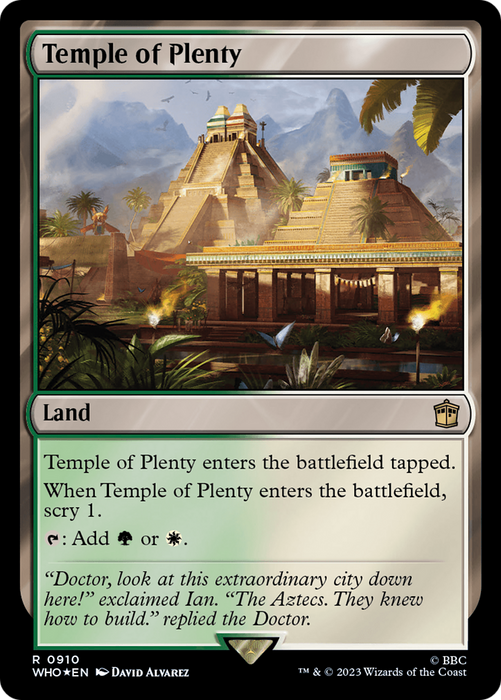 Temple of Plenty (WHO-910) - rare - Foil