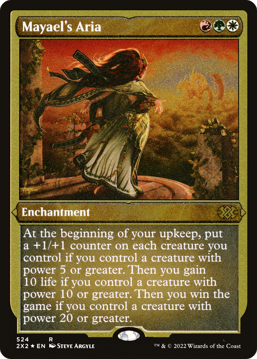 Mayael's Aria (2X2-524) - rare - Etched Foil