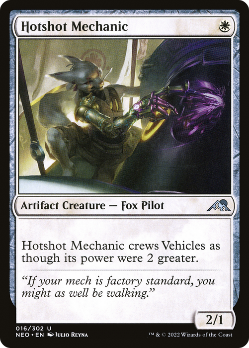 Hotshot Mechanic (NEO-016) - uncommon