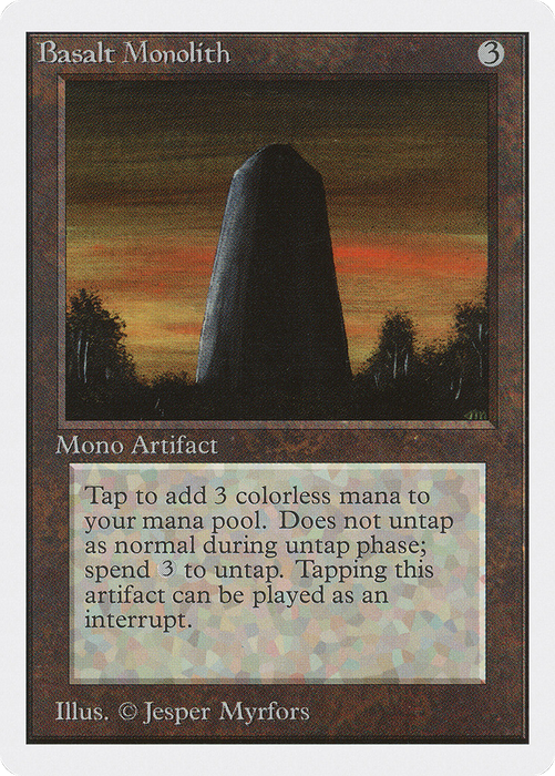 Basalt Monolith (2ED-232) - uncommon