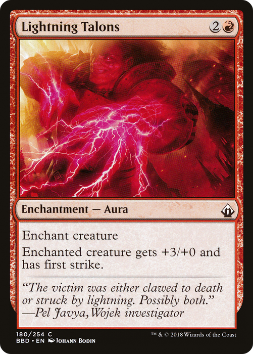 Lightning Talons (BBD-180) - common - Foil