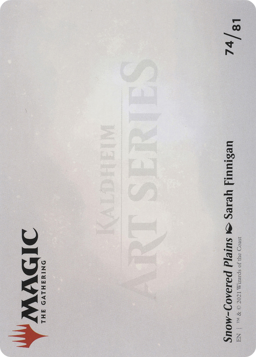 Snow-Covered Plains // Snow-Covered Plains (AKHM-074) - common (Borderless) - Foil