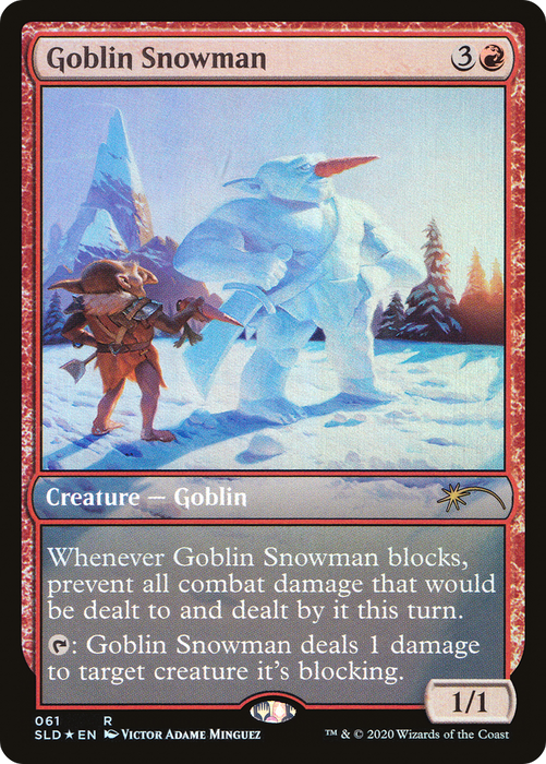 Goblin Snowman (SLD-061) - rare - Foil