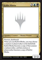 Kallist Rhoka (UNK-RZ02A) - rare