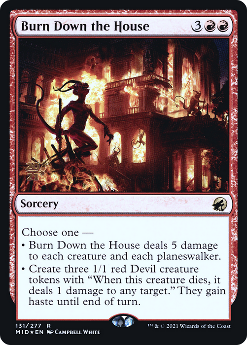 Burn Down the House (PRE-131S) - rare - Foil