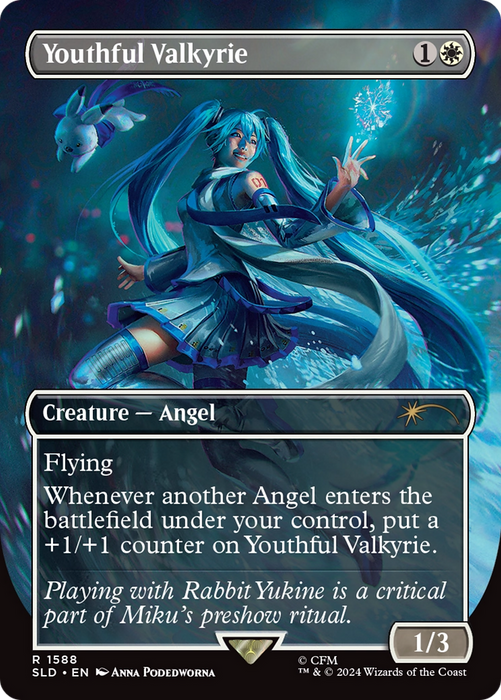 Youthful Valkyrie (SLD-1588) - rare (Borderless) - Foil