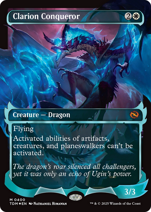 Clarion Conqueror (TDM-400) - mythic: (Showcase) (Borderless) - Foil