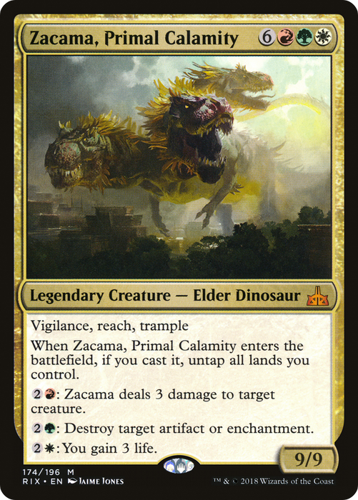 Zacama, Primal Calamity (RIX-174) - mythic - Foil