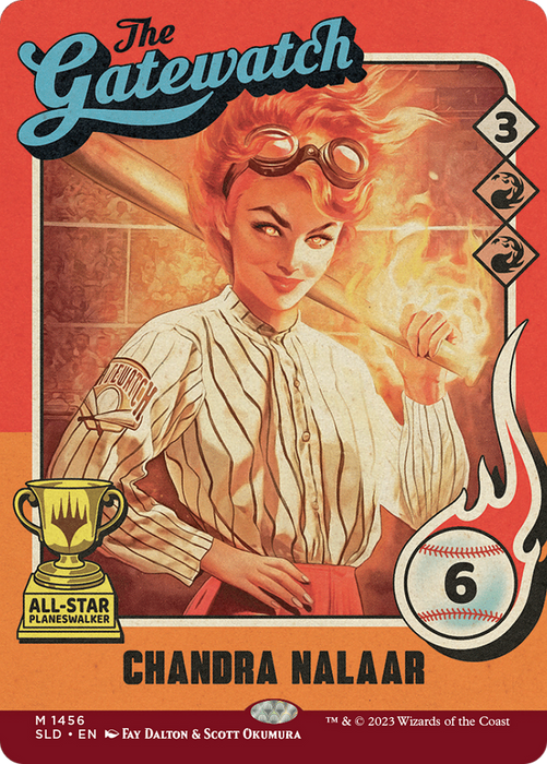 Chandra Nalaar // Chandra Nalaar (SLD-1456) - mythic: (Full Art) (Borderless) - Foil