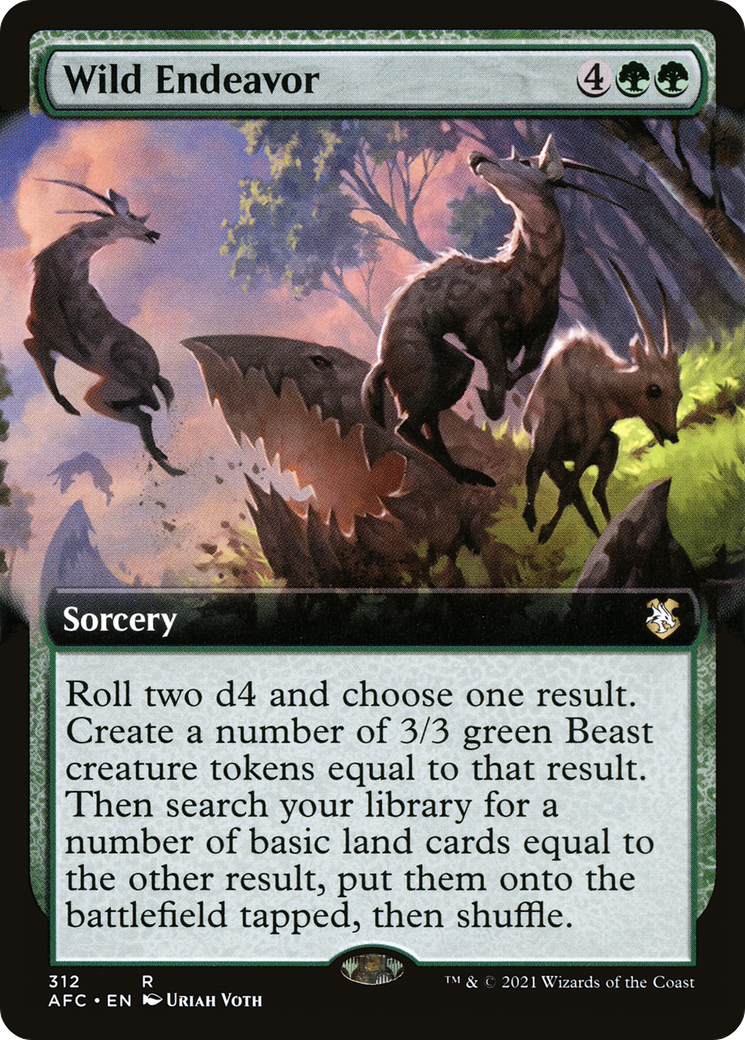 Wild Endeavor (AFC-312) - rare: (Extended Art)