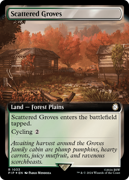Scattered Groves (PIP-1033) - rare: (Extended Art) - Foil