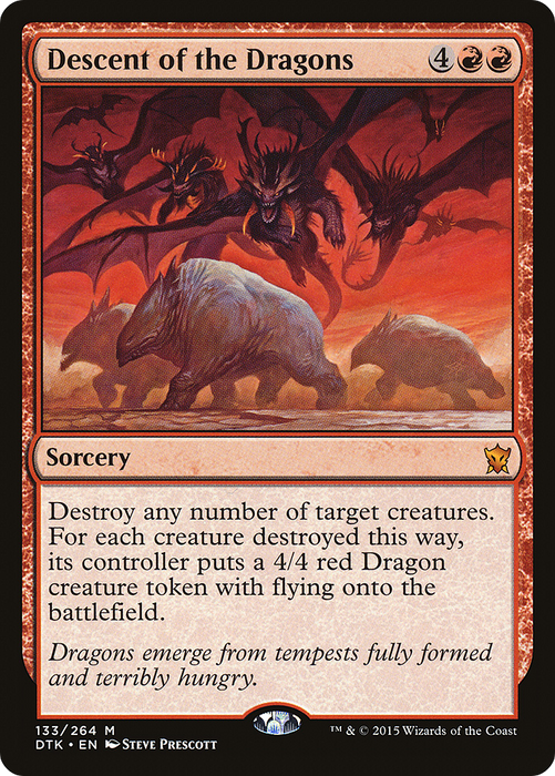 Descent of the Dragons (DTK-133) - mythic - Foil