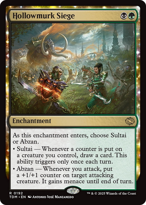 Hollowmurk Siege (TDM-192) - rare: (enchantment) - Foil