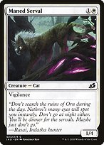 Maned Serval (IKO-023) - common - Foil