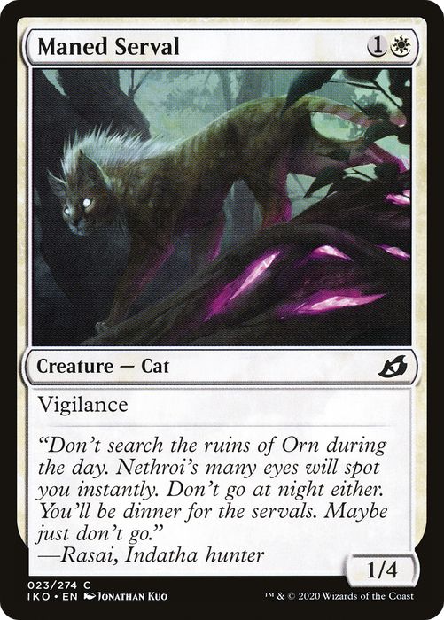 Maned Serval (IKO-023) - common