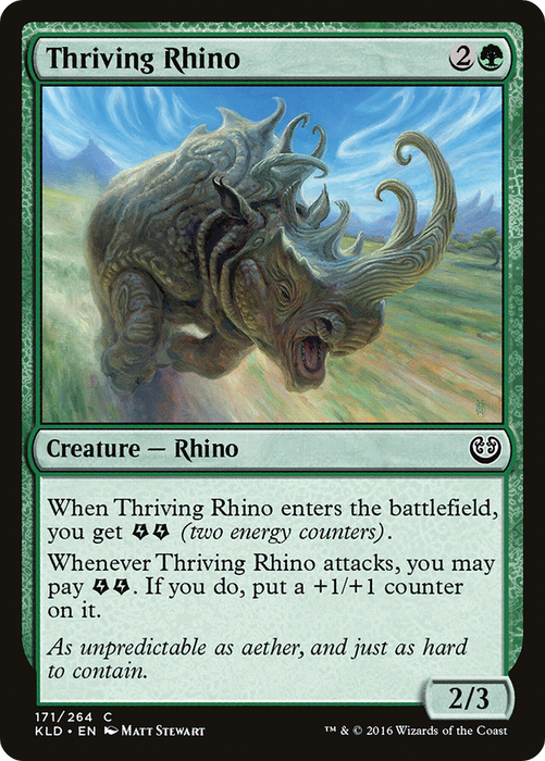 Thriving Rhino (KLD-171) - common - Foil